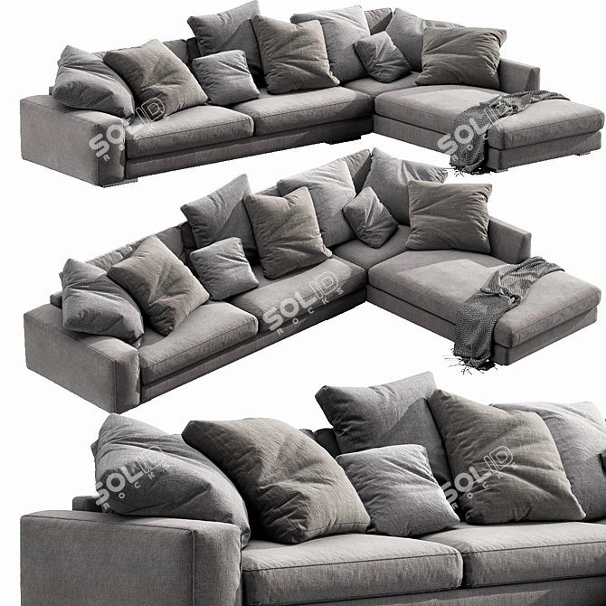 Holden Modern Sectional Sofa 3D model image 2