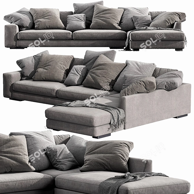 Holden Modern Sectional Sofa 3D model image 3