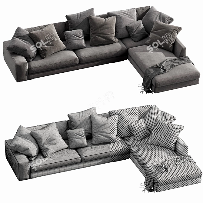 Holden Modern Sectional Sofa 3D model image 4