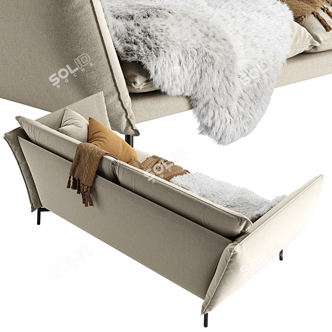 Comfort Lux Hugo Sofa 3D model image 3