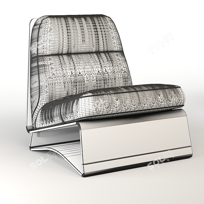 Sleek Velvet Accent Chair

Translated from Russian: Стильное Велюровое Кресло 3D model image 5