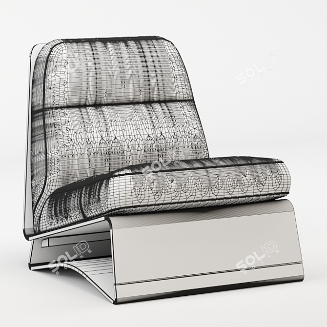 Sleek Velvet Accent Chair

Translated from Russian: Стильное Велюровое Кресло 3D model image 9