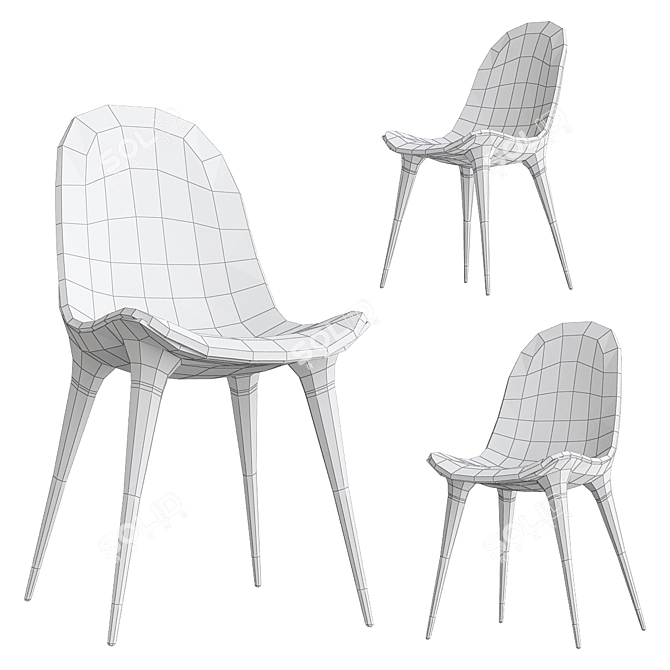 Elegance Redefined: Caprice Chair 3D model image 2