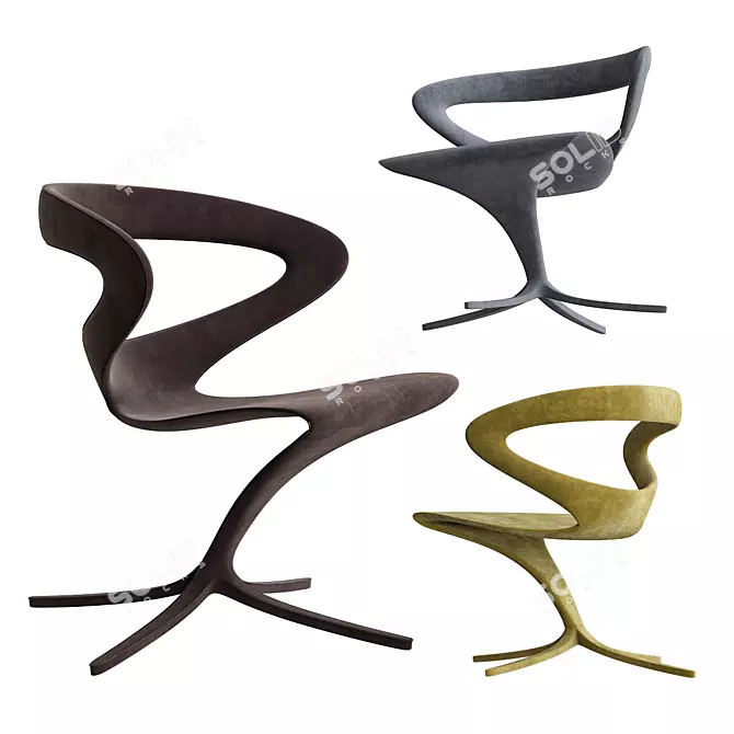 Sleek Elegance: Callita Chair by Andreas Ostwald 3D model image 1