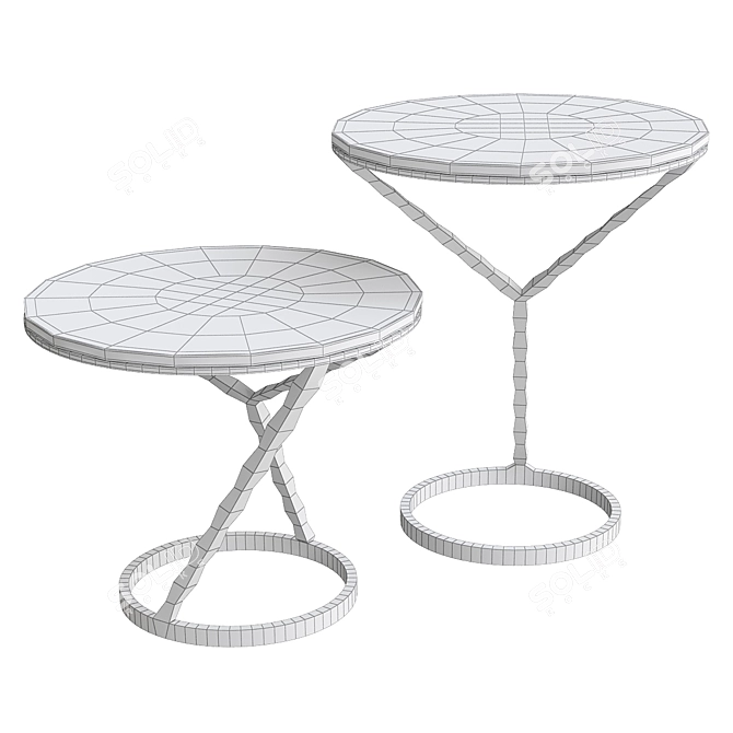 Sculptural Elegance: ILDA by Massaud 3D model image 2