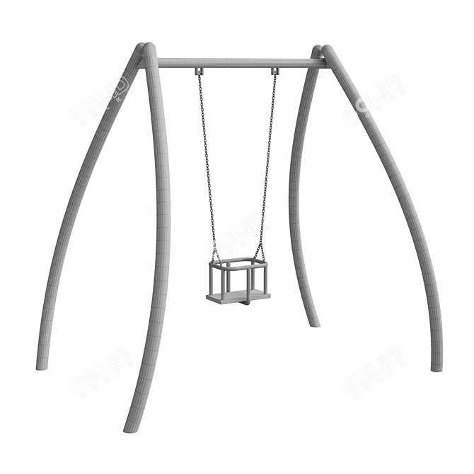 Buglo Swing: Fun and Safe Playground Swings 3D model image 2