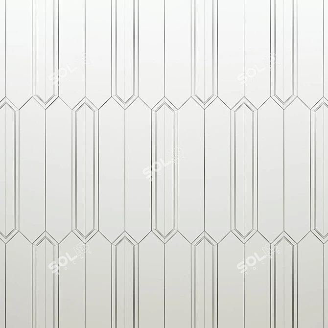 Golden Leaf Parquet, Matita Collection 3D model image 3