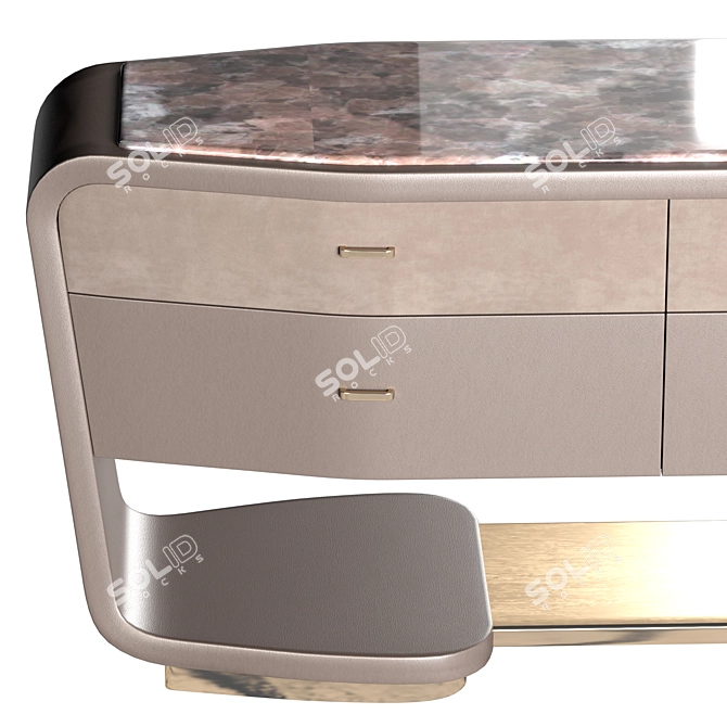 Sleek PRISMA Dresser: Functional Elegance 3D model image 3