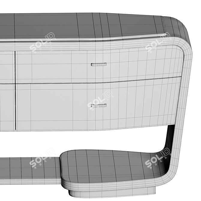 Sleek PRISMA Dresser: Functional Elegance 3D model image 5