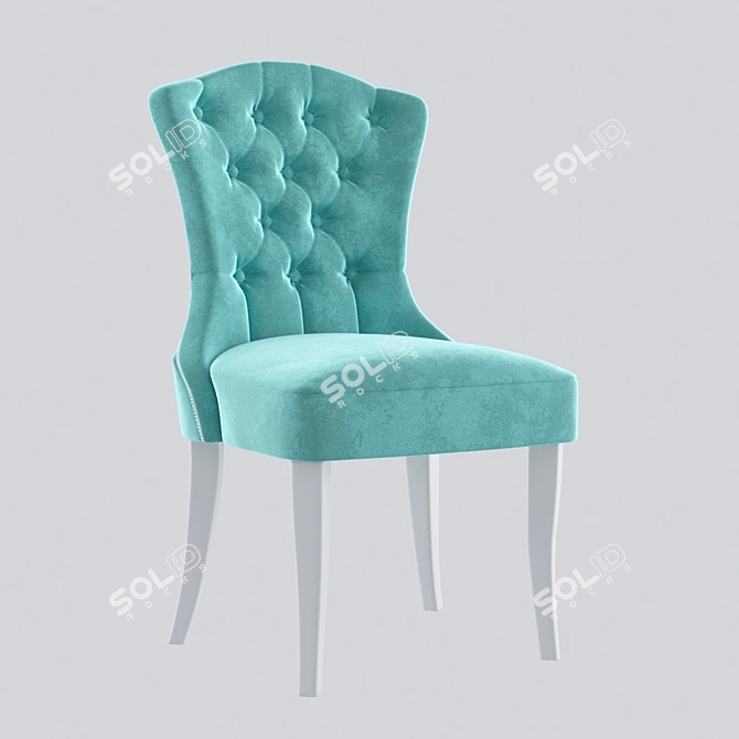 Louis Classic Chair | Elegant Design & Solid Construction 3D model image 1