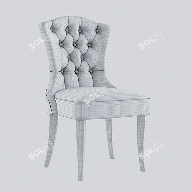 Louis Classic Chair | Elegant Design & Solid Construction 3D model image 3