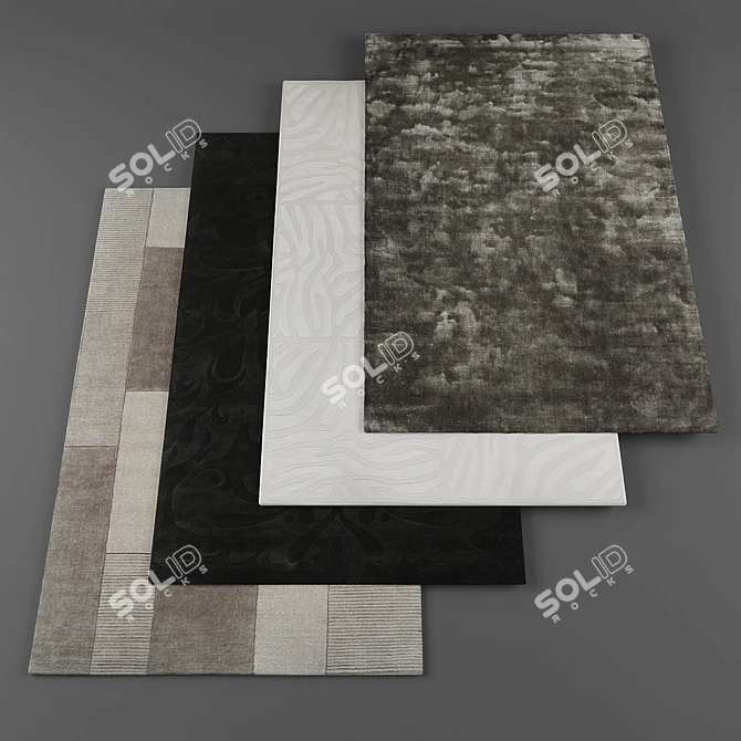 Surya Collection Rugs: Exquisite Floor Art 3D model image 1