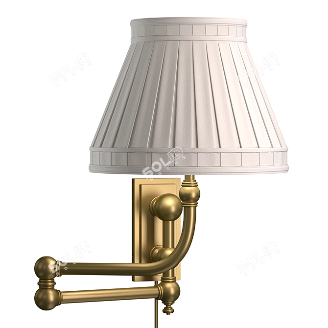 Pimlico Swing Arm Wall Light 3D model image 1