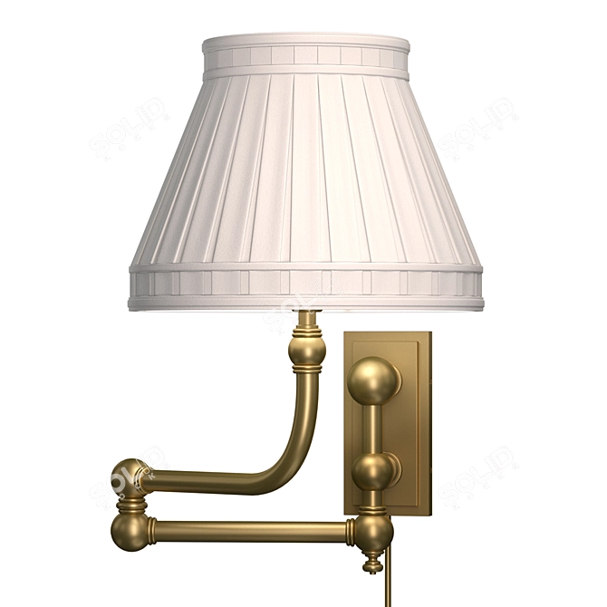 Pimlico Swing Arm Wall Light 3D model image 3