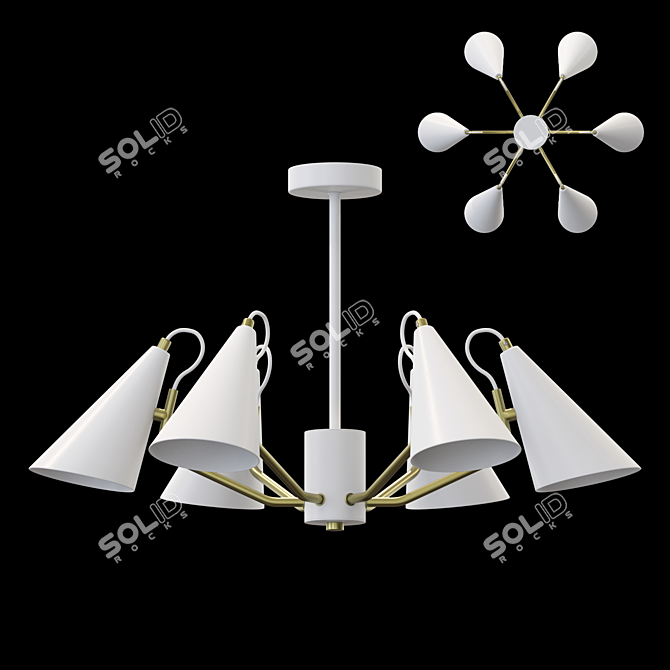 Sleek Conical Lampatron LAMBA 3D model image 1