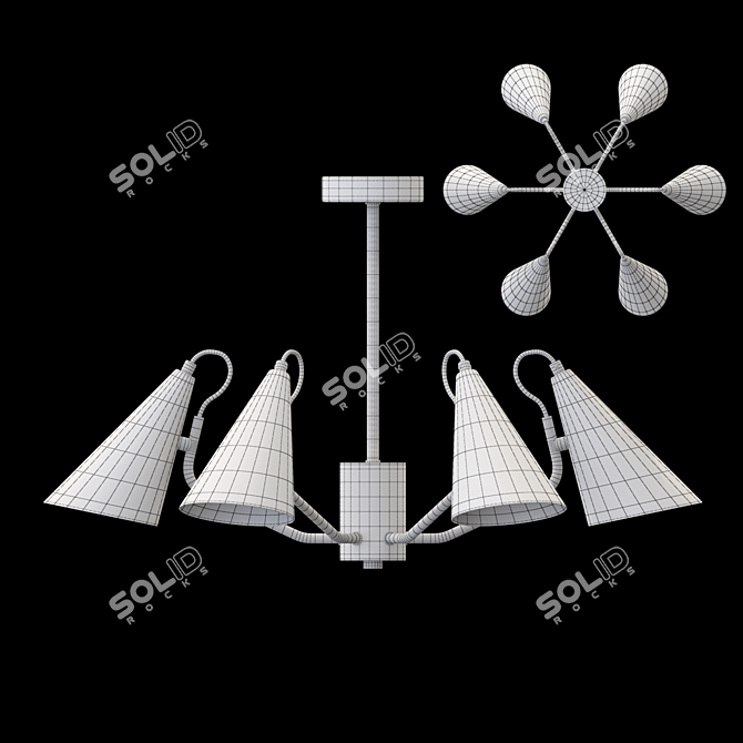 Sleek Conical Lampatron LAMBA 3D model image 4