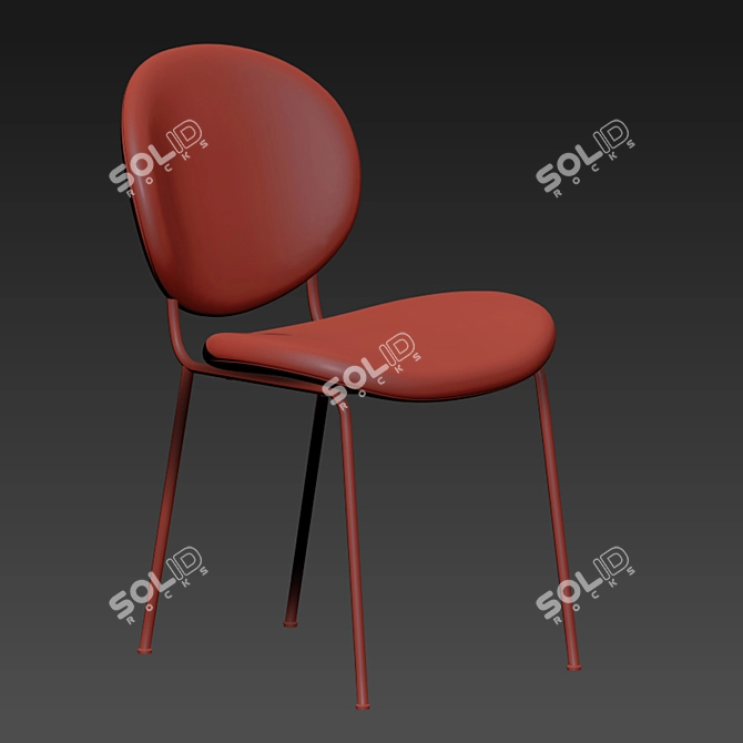 Elegance Dining Chair Table 3D model image 4