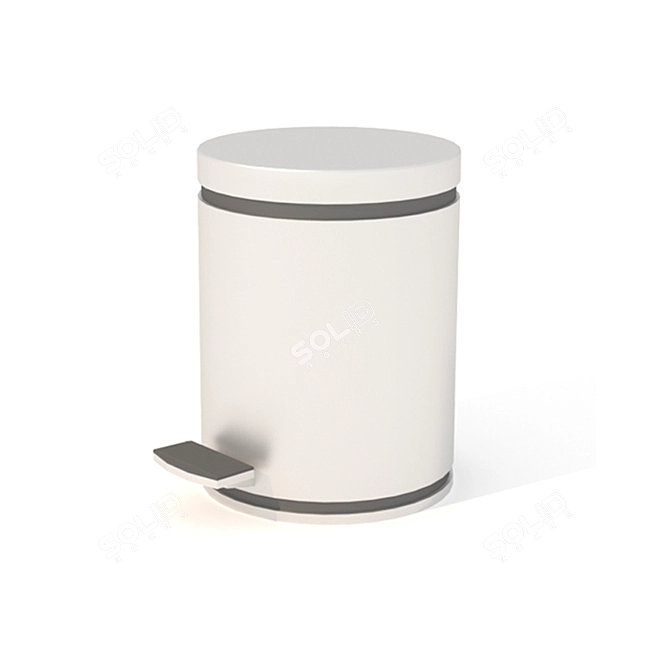 SleekMod Trash Bin 3D model image 2