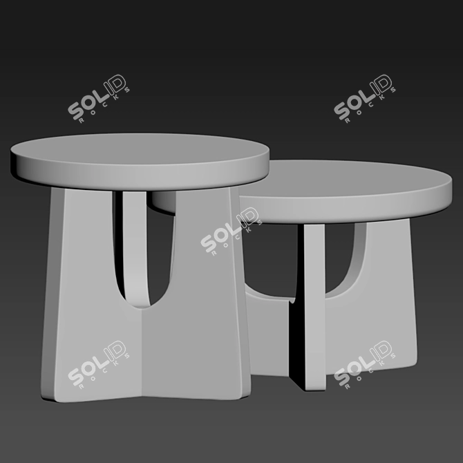 Poliform Nara Table: Stylish and Versatile 3D model image 2