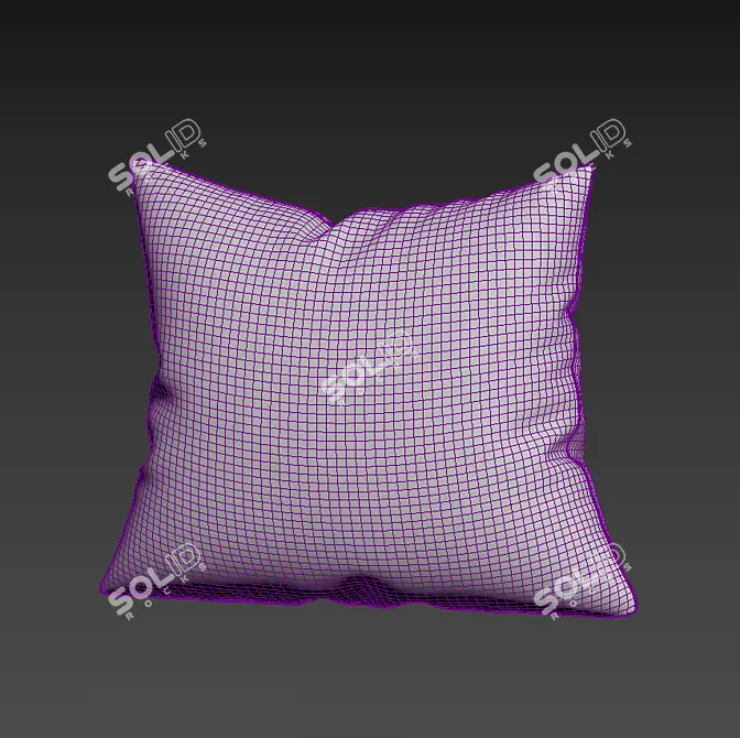 Pink Bliss: Elegant Decorative Pillow Set 3D model image 4