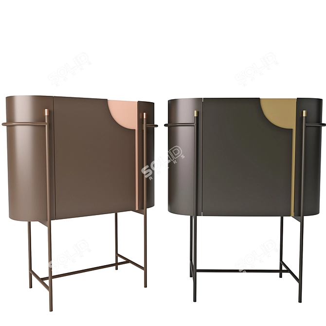 Elegant ORFEO Sideboards by Natuzzi Italia 3D model image 3