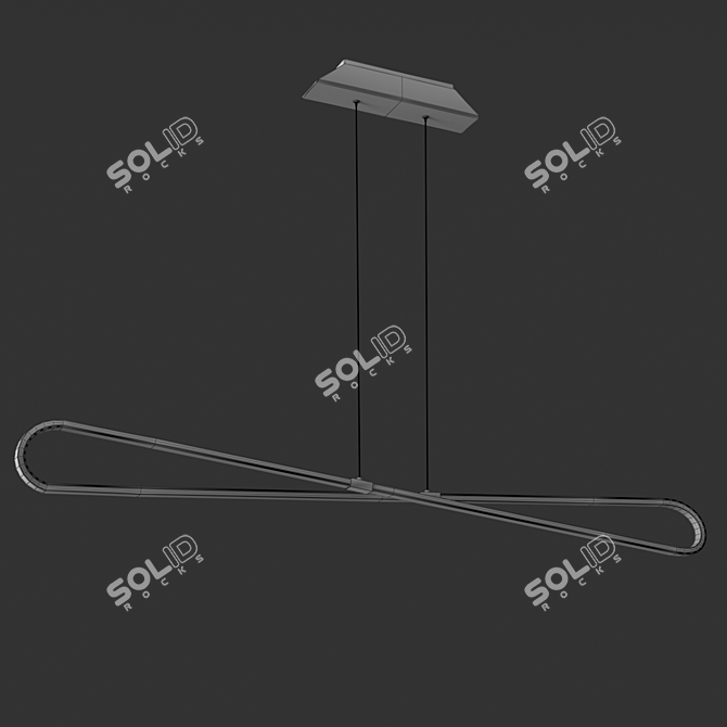 BUCLE 5870 OM Chandelier 3D model image 2