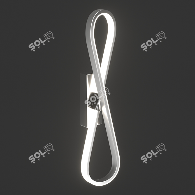 Bucle 5983 Om Wall Lamp - Modern LED Light Fixture 3D model image 1