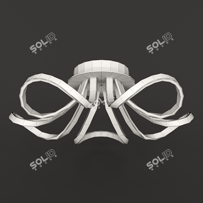 KNOT LED Ceiling Lamp 6037K/6037 - Dimmable, 4800Lm 3D model image 3