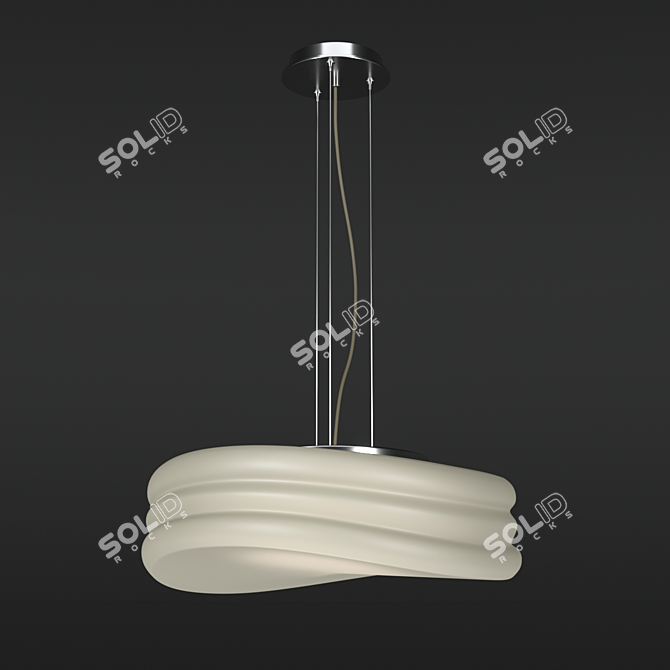 MEDITERRANEO Chandelier: Elegant OM-Style Lighting 3D model image 1