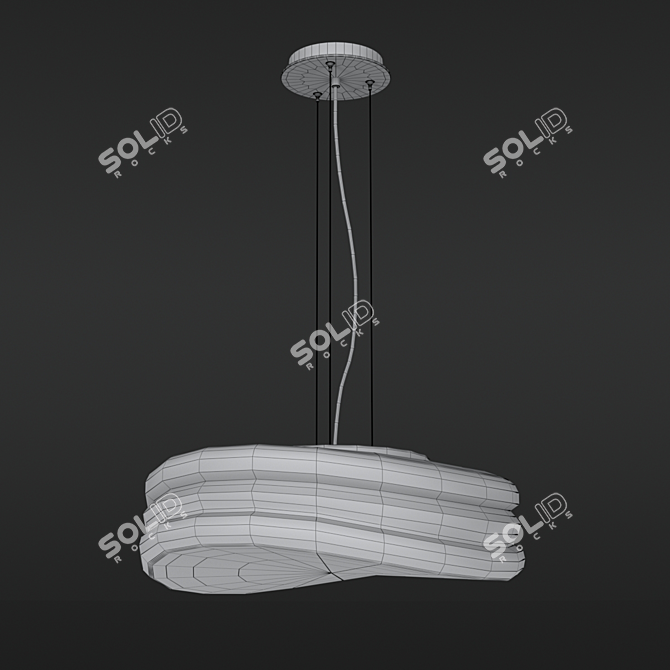 MEDITERRANEO Chandelier: Elegant OM-Style Lighting 3D model image 2
