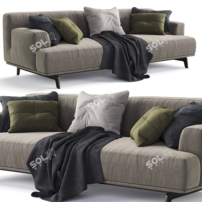 Poliform TRIBECA Sofa 3D model image 1