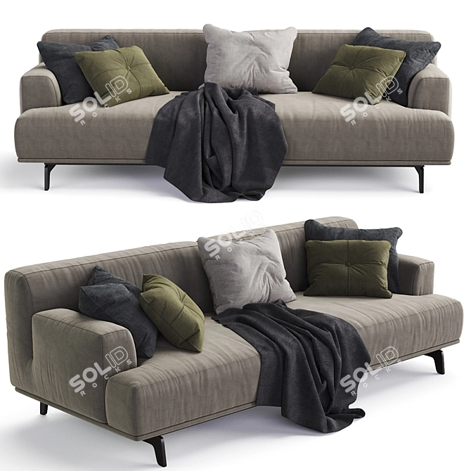 Poliform TRIBECA Sofa 3D model image 2