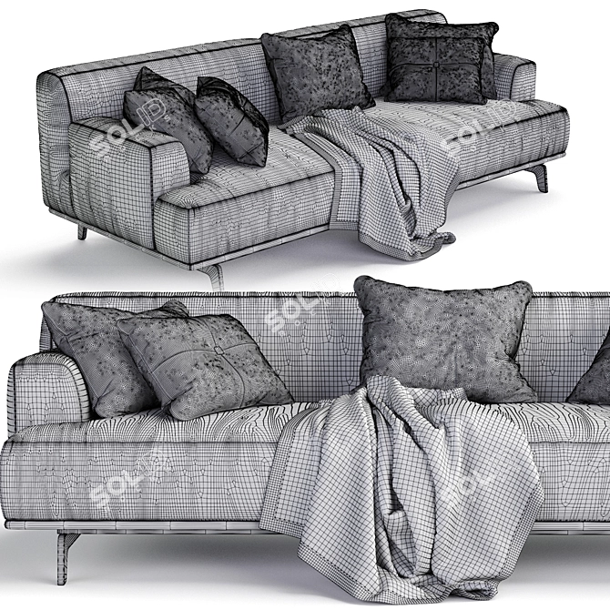 Poliform TRIBECA Sofa 3D model image 3