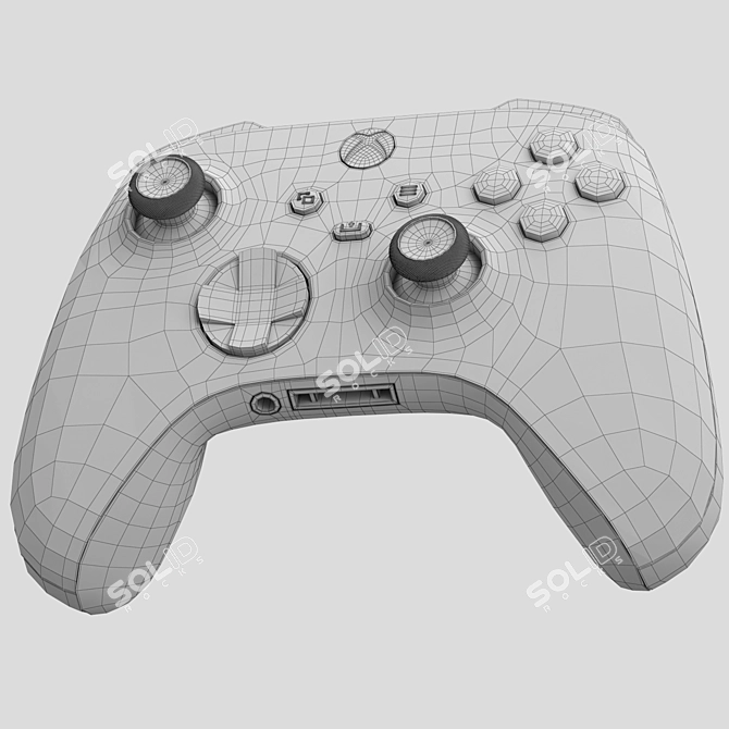 Next-Gen Gaming Controller: Xbox Series X 3D model image 5