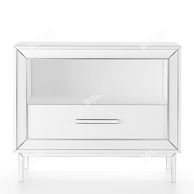 Modern Monarch Kendall Nightstand 3D model image 3