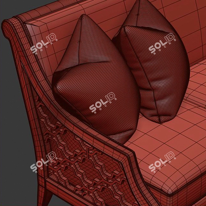 Modern Bay Club Sofa: Stylish Comfort for Your Living Space 3D model image 2