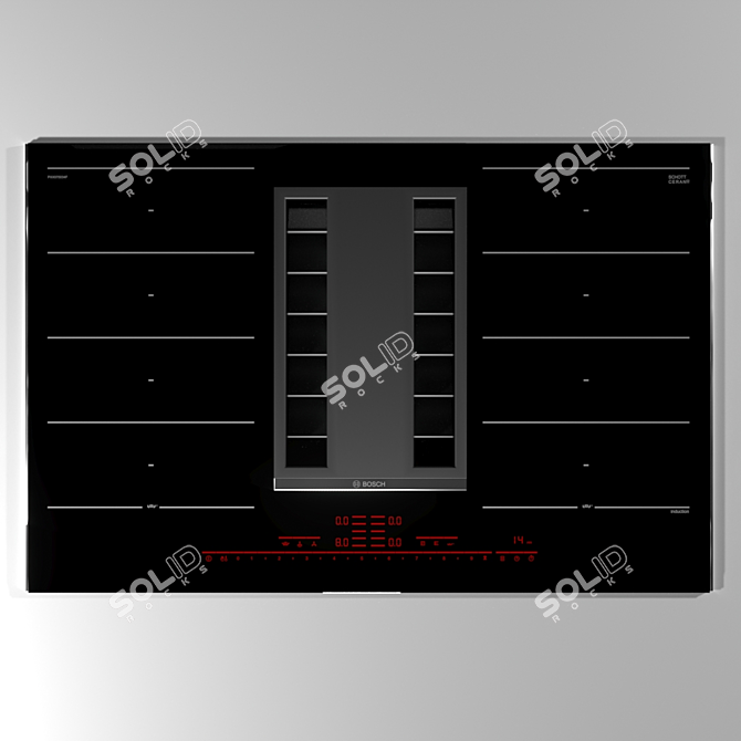 Bosch PXX875D34E Induction Cooktop 3D model image 1