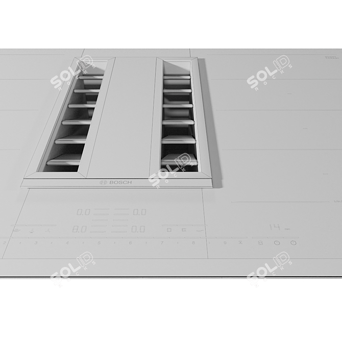 Bosch PXX875D34E Induction Cooktop 3D model image 7