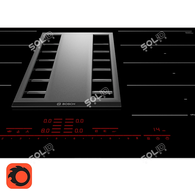 Bosch PXX875D34E Induction Cooktop 3D model image 11