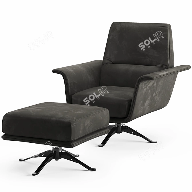 Elegant Madame Armchair for Luxurious Comfort 3D model image 1