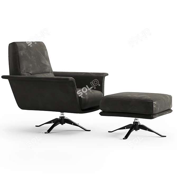 Elegant Madame Armchair for Luxurious Comfort 3D model image 3