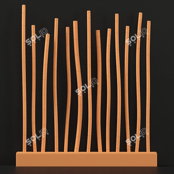 Concrete Branch Planter: Sturdy Fundamentals 3D model image 5