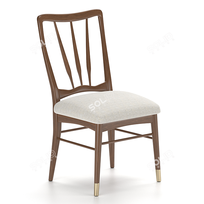 Elegant Haverhill Dining Chair 3D model image 1