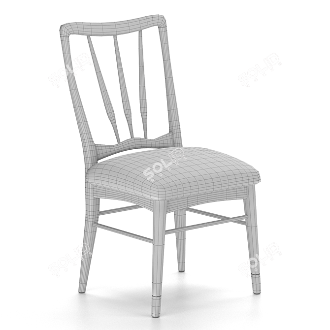 Elegant Haverhill Dining Chair 3D model image 4