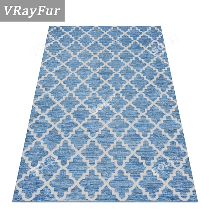 Versatile 3-Carpet Set 3D model image 2