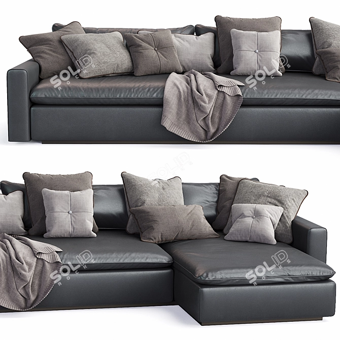 Modern Indera Weeknd Sofa 3D model image 2