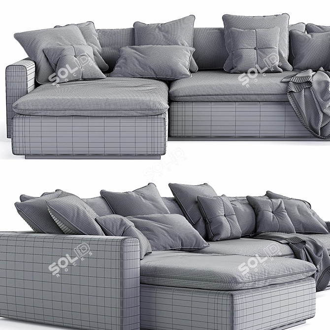 Modern Indera Weeknd Sofa 3D model image 3