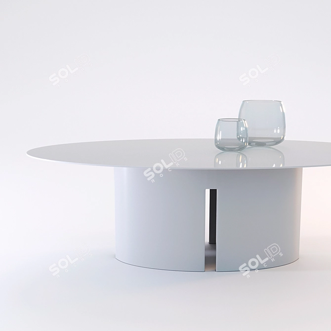 Elegant Meridiani GONG Table 3D model image 1