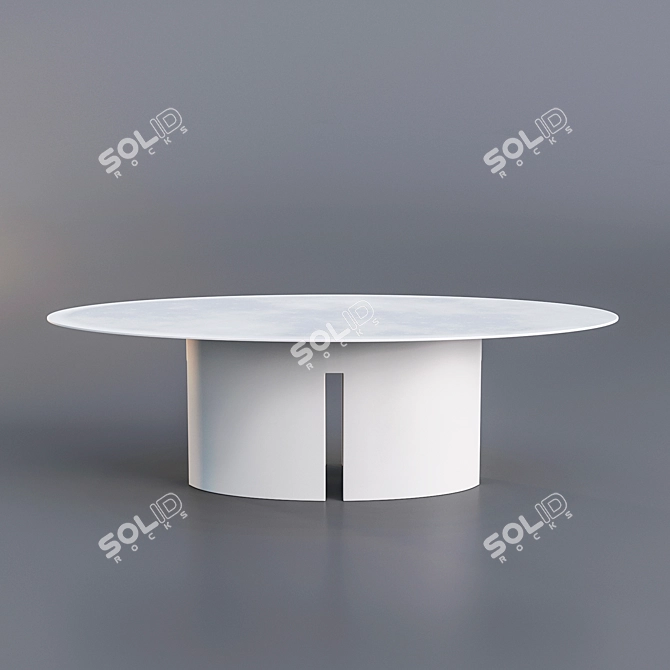Elegant Meridiani GONG Table 3D model image 5
