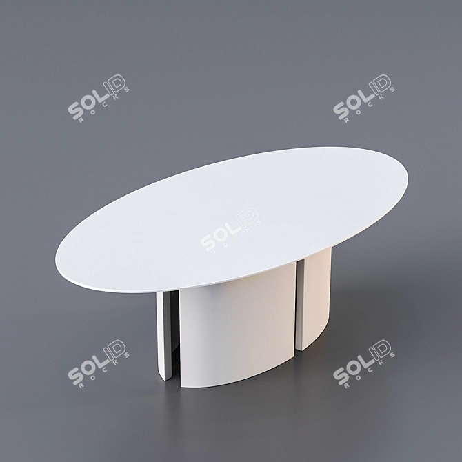 Elegant Meridiani GONG Table 3D model image 6